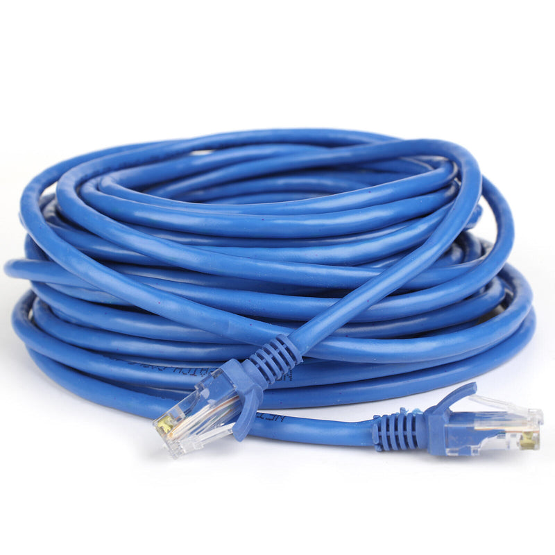 RJ45 Cat6 Network Cable Ethernet Lead 100% PURE COPPER (10-100FT)