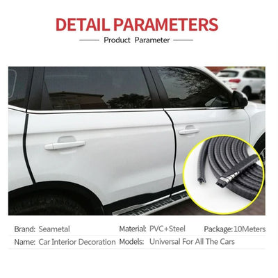 title" content="Channel Rubber Edge Trim -10Ft U Shape Automotive Weather Stripping, 7/16&quot;X11/32"