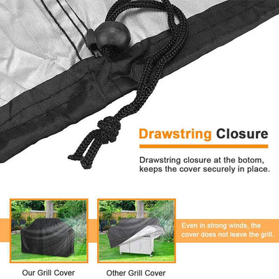 57&quot; BBQ Gas Grill Cover for Barbecue Waterproof Outdoor Heavy Duty Protection CA