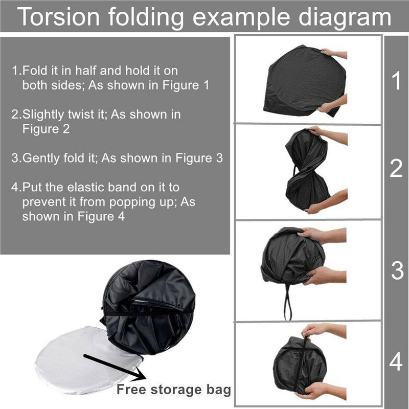 63"x35" Foldable 210T Windshield Sun Shade Provide Maximum UV and Sun Protection