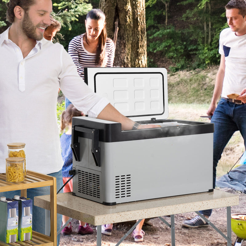 12 Volt Car Refrigerator 42 Quart Dual Zone Fridge Freezer for Car Camping Use
