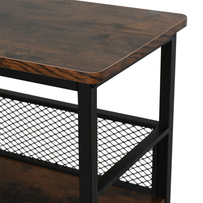 HOMCOM Three-Tier Storage Rack Foot Adjusted Multi-functional Space Saving