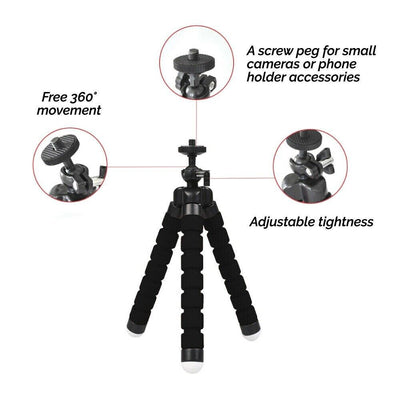 Octopus Adjustable Tripod Stand Flexible Phone Holder Bracket for Phone Camera