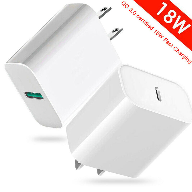 Portable & Safe Super Fast Charging PD 18W Wall Charger for Galaxy Note10+ / S20