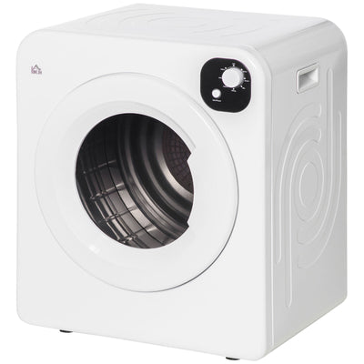 HOMCOM Compact Laundry Dryer Machine w/ 7 Drying Modes 1300 W for Dorm