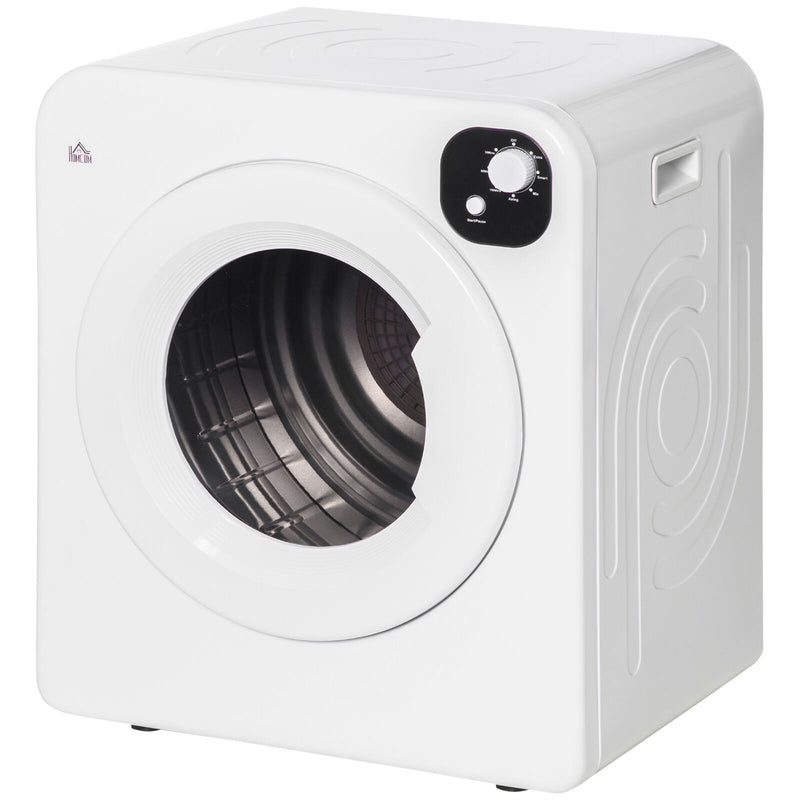 HOMCOM Compact Laundry Dryer Machine w/ 7 Drying Modes 1300 W for Dorm