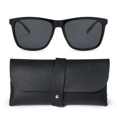 100% UV Blocking Lightweight HD Polarized Sunglasses with Classic Leather Case