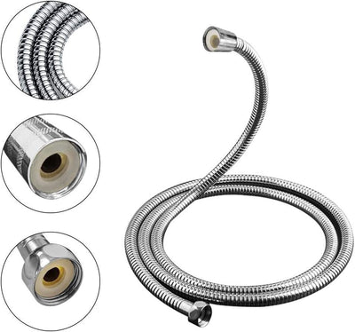 3 METER SHOWER HOSE STAINLESS STEEL FLEXIBLE CHROME SHOWER BATHROOM PIPE CA