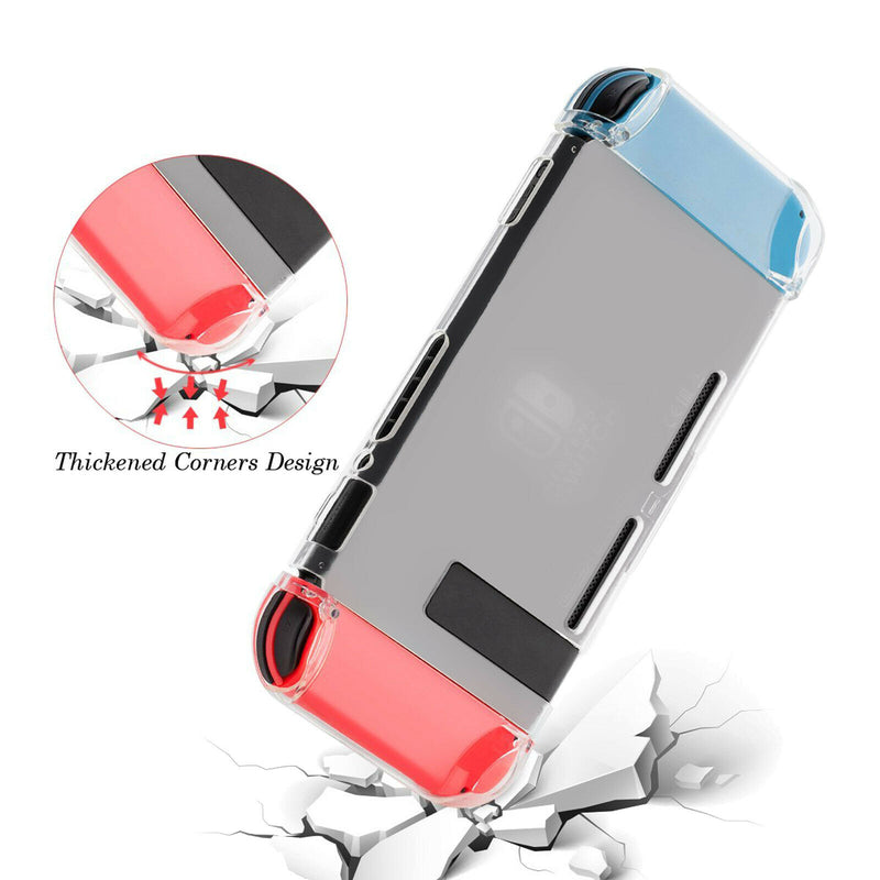 3 IN 1-[Soft TPU Case Cover+Tempered Glass+6Pcs Thumb Caps] for Nintendo Switch