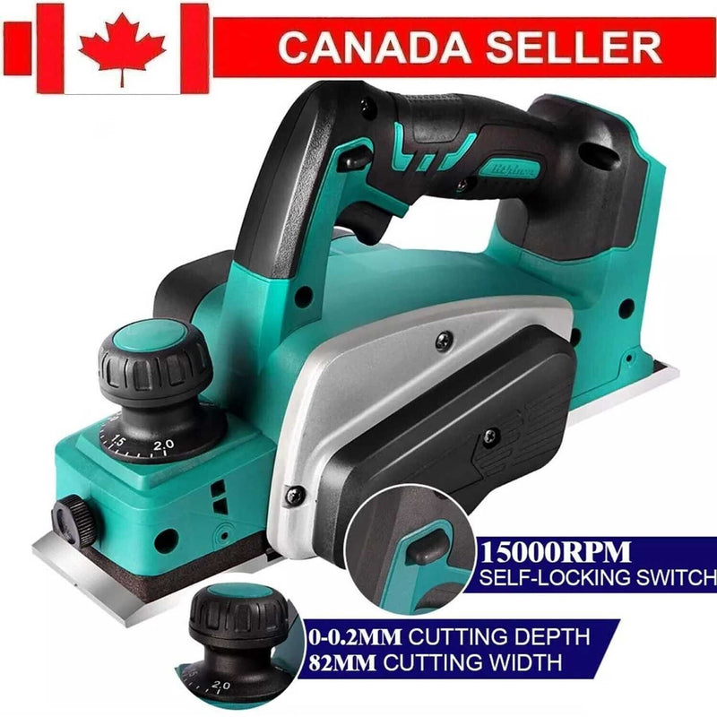 15000rpm Electric 82MM Planer Hand Woodworking Wood Cutting Tool Machine US