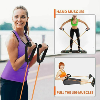 9 in 1 Push Up Rack Training Board System Fitness Workout Gym Exercise Stands CA