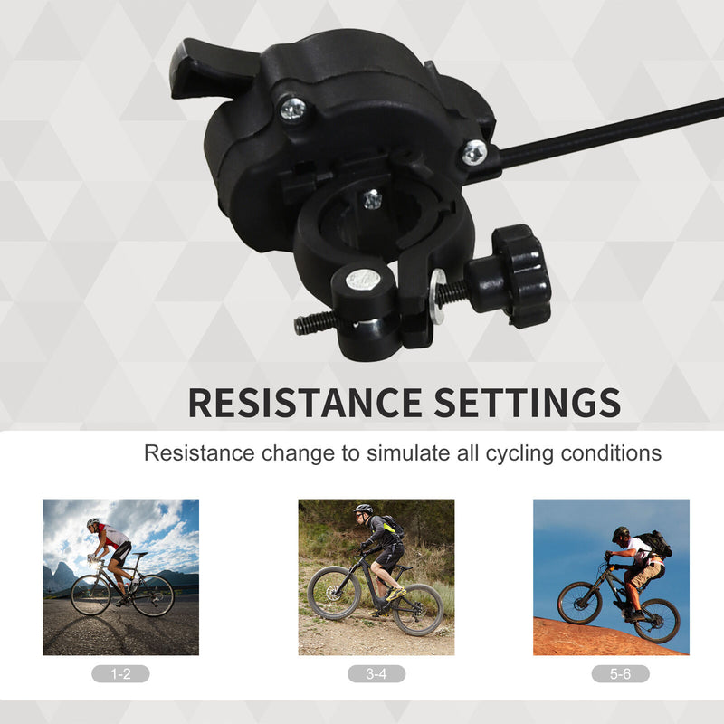 Indoor Magnetic Bike Bicycle Trainer Stand 5 Level Resistance Black