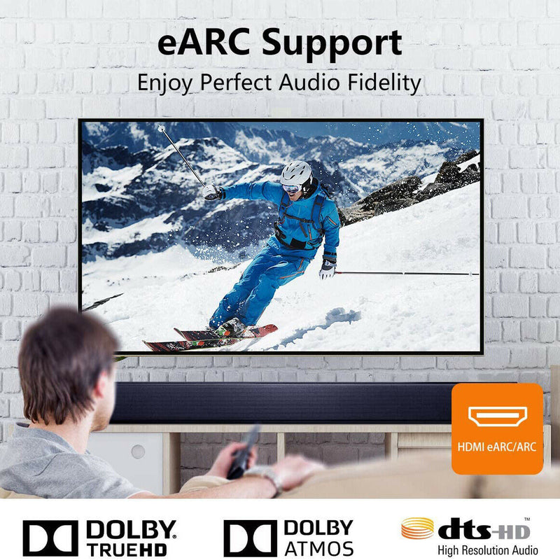 REAL 8K Optic Fiber HDMI 2.1 Cable-UHD HDR 8K@120Hz, eARC, Dolby Vision, HDCP2.2