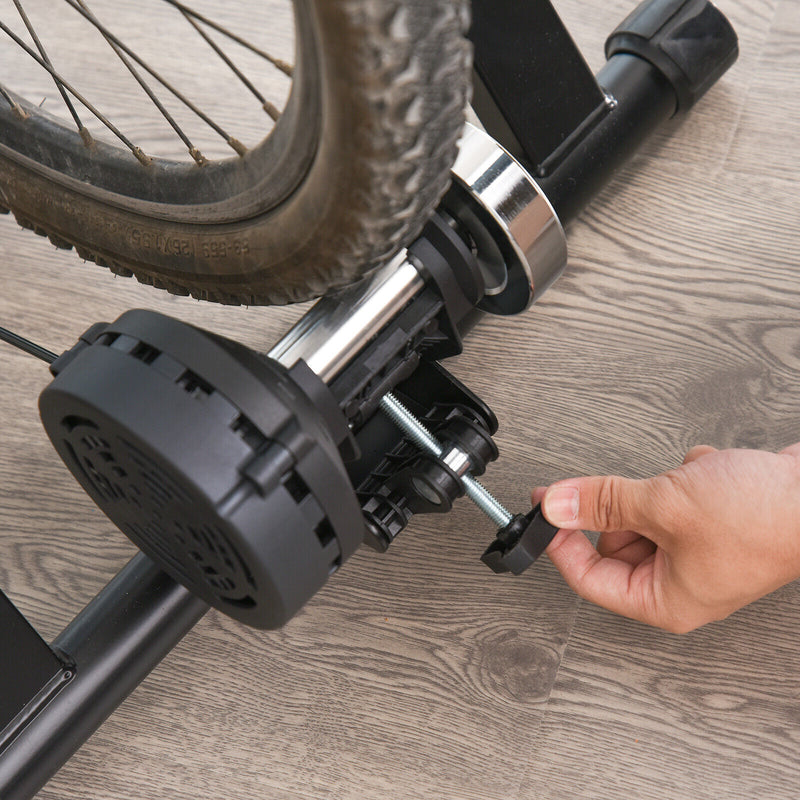 Indoor Magnetic Bike Bicycle Trainer Stand 5 Level Resistance Black