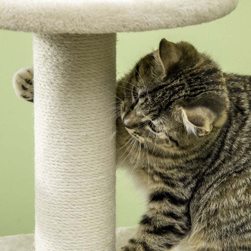 Cat Tree Activity Center w/ Jute Scratching Post, Condo, Hanging Ball Toy