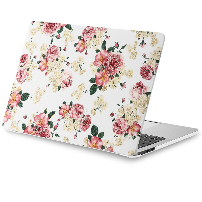 MacBook Pro 13" 2020 Flower Pattern Hard Case w/ Keyboard Cover,Screen Protector