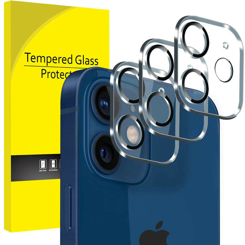 CA iPhone 12 Series Crystal Clear TPU Case+3X Tempered Glass+3X Camera Lens Film