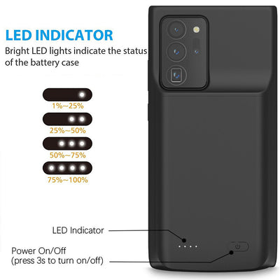 [Slim & High Capacity] Portable Battery Charging Case For Galaxy S21 S21+ S21U