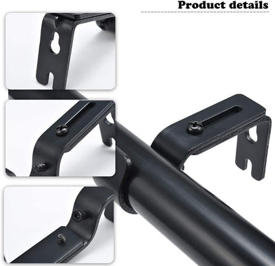3PCS Bracket Hang Curtain Rod Holders Single Hook Tap Right Window Frame Rod CA