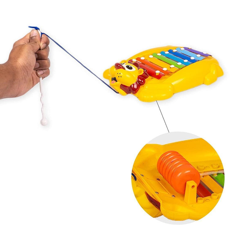 Baby Musical Toy Colorful Lion Design Xylophone With Mallets Improve Kid Skill