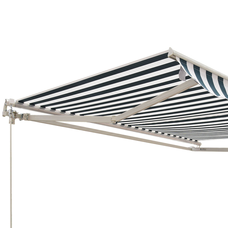 8&apos;x7&apos; Manual Retractable Patio Awning Shelter UV Protection