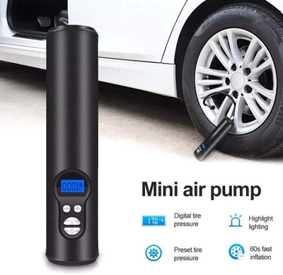Rechargeable Wireless Mini Tire Inflator Digital Portable Air Compressor 12V