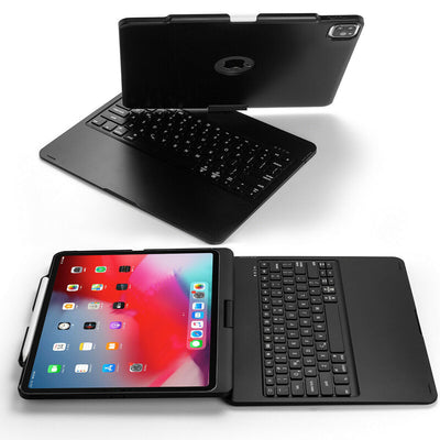 Wireless Keyboard Case-7 Color Backlit 360 Rotatable for iPad Pro 12.9" 11" 2020
