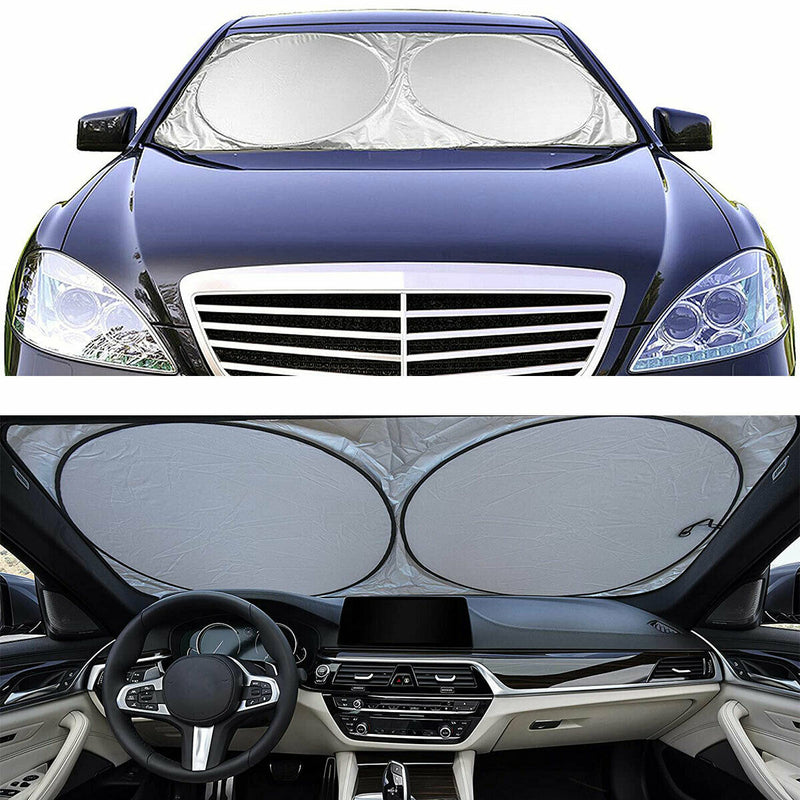 59” x 31” Car Windshield Sun Shade - Blocks UV Rays Sun Visor Protector [1-Pack]