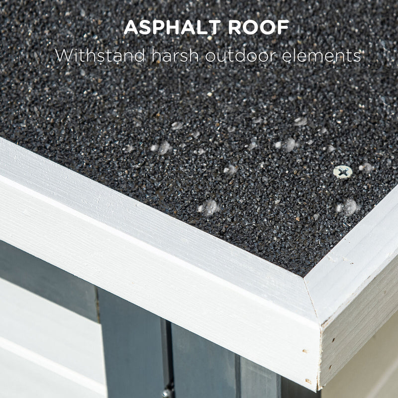 57&quot; Large Rabbit Hutch with Triple Stories, Decorative Big Rabbit Cage