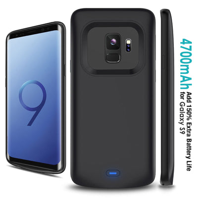 High Capacity & Slim Rechargeable Extended Charger Case for Galaxy S9 / S9 Plus