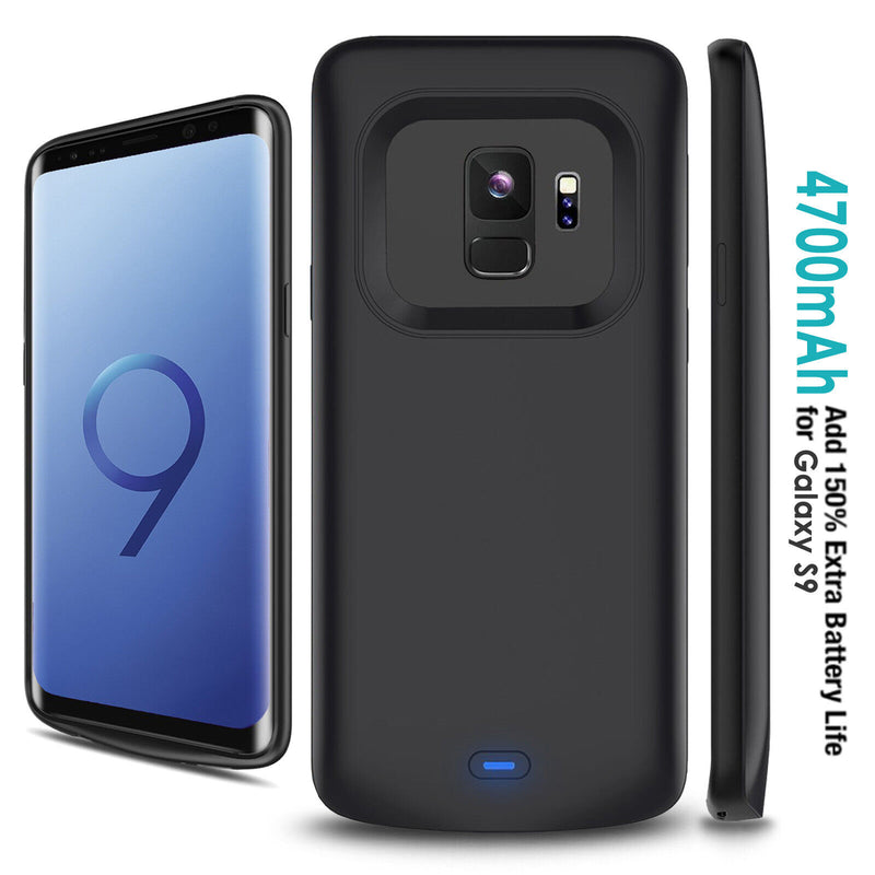 High Capacity & Slim Rechargeable Extended Charger Case for Galaxy S9 / S9 Plus