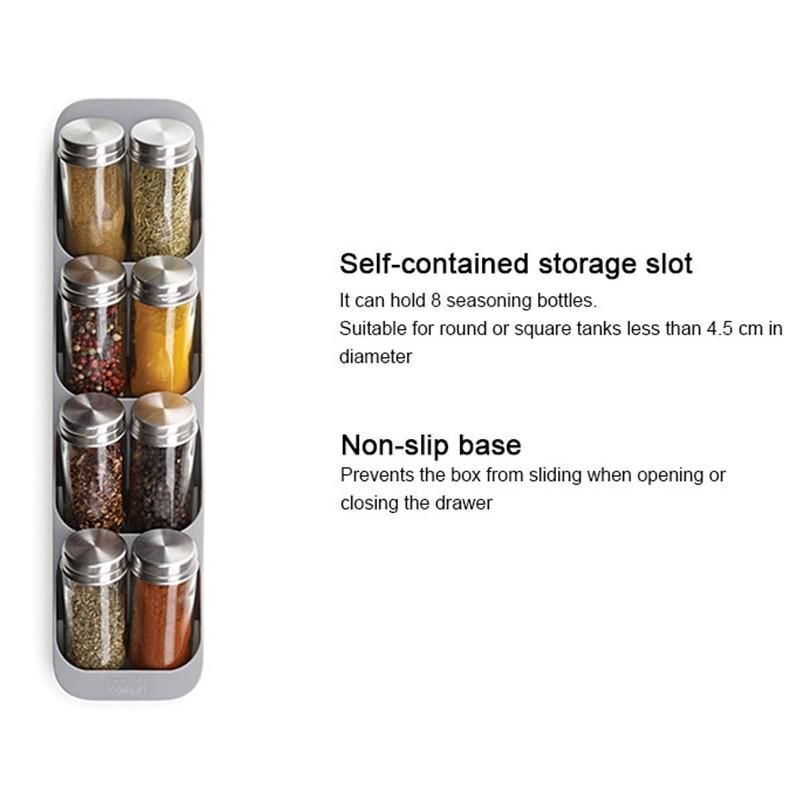 Cutlery Spoon Organiser Tray Insert Utensil Divider Kitchen Drawer Compact Box