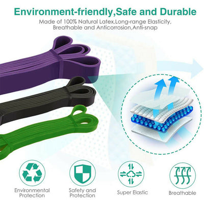 Premium Latex Durable Resistance Band Pull Up Assist Band for Powerlifting&Yoga