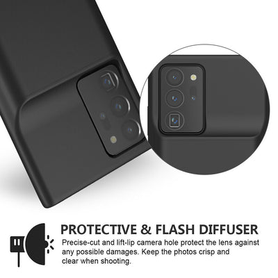 Battery Case + 2x Screen Protector + 2x Lens Protector for Galaxy S21 S21+ S21U