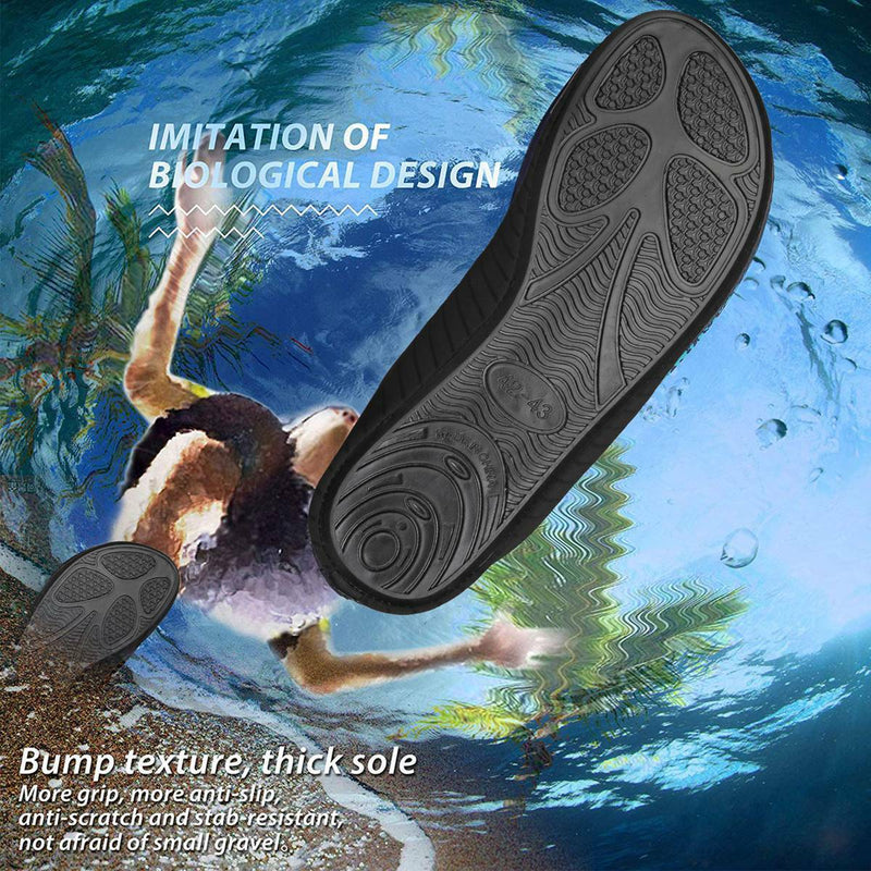 1/2 Pairs Slip-on Quick Dry Water Sports Shoes for Pool Beach Surf Walking Water