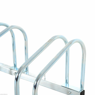 Bike Parking Stand Floor Wall Mount  Storage Locking Rack Holder Outdoor Steel