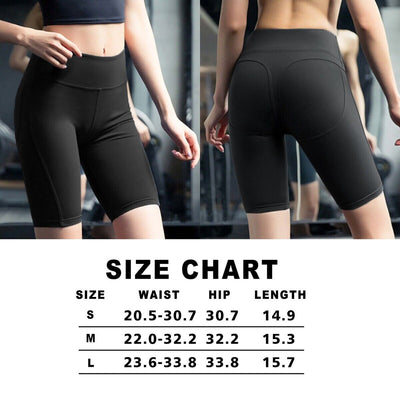 1/2-Packs Women's Quick-DRY High Waist Spandex Compression Exercise Shorts