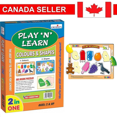Creative&apos;s Play &apos;N&apos; Learn shapes Jigsaw Puzzle For Kids Early Educational Toys
