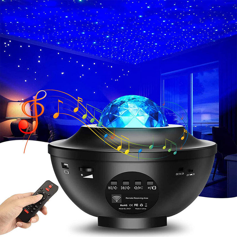 Stars Night Light Galaxy Projector w/LED Light,Bluetooth Speaker,Remote Control
