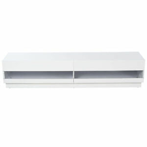 71" High Gloss LED TV Cabinet Stand Entertainment Center Storage Unit White