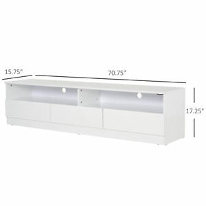 71" High Gloss LED TV Cabinet Stand Home Entertainment Center TV Storage