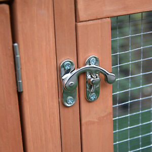 Wooden Rabbit Hutch Bunny Cage  Guinea Pig House Pet Supply