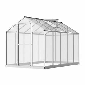 10'x6'x6.4' Walk-In Cold Frame Greenhouse Plant Growing Sun Shade Aluminum