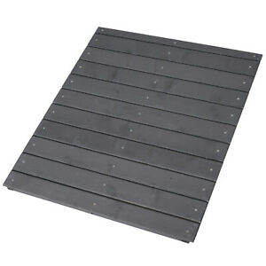 Wooden Large Dog House, Perfect for the Porch or Deck, 59" L, Grey