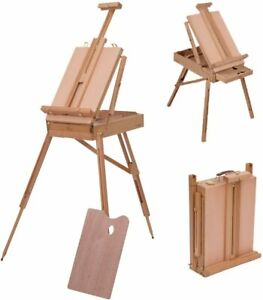 Folding French Artists Easel Set Portable Art Painter Tripod Sketch Wood