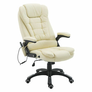 Office Chair Heated Vibrating Massage High Back Leather Executive