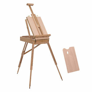 Folding French Artists Easel Set Portable Art Painter Tripod Sketch Wood