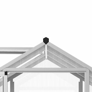 10'x6'x6.4' Walk-In Cold Frame Greenhouse Plant Growing Sun Shade Aluminum