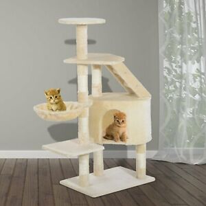 Cat Tree Condo Scratching Post Kitten Climb Furniture Activity Center 49"