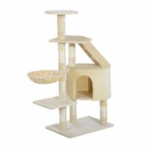 Cat Tree Condo Scratching Post Kitten Climb Furniture Activity Center 49"